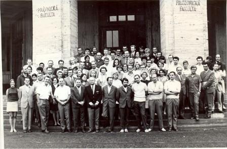 Skupinska slika: študentje SAS, Bratistlava, avgust 68'